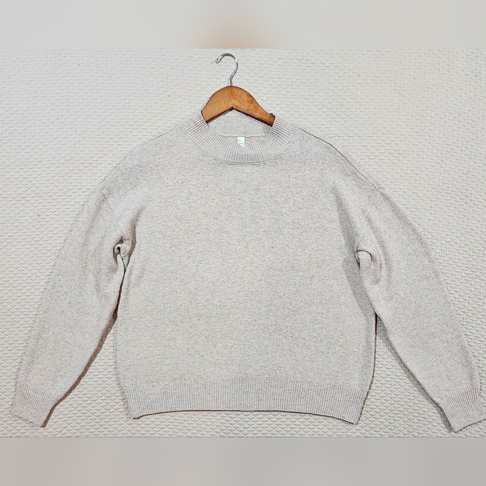 STYLUS Women's Cream Or Oatmeal Color Knit Cardigan Sweater Size‎ S